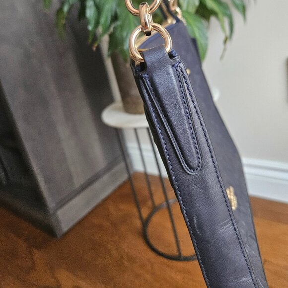 NEW Coach Navy Crossbody Leather Bag - Picture 3 of 9